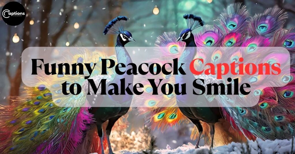 Funny Peacock Captions to Make You Smile